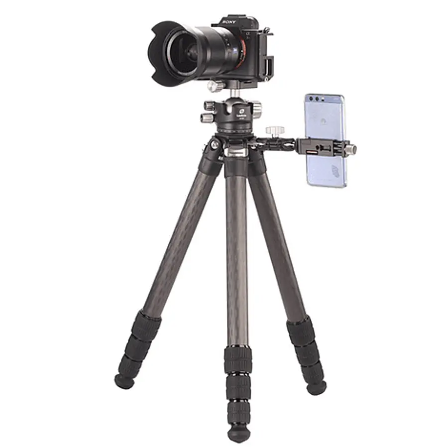 Leofoto LS-323C+LH-40 Kit Trípode Fibra de Carbono de 3 Secciones Serie Ranger. - Imagen 3