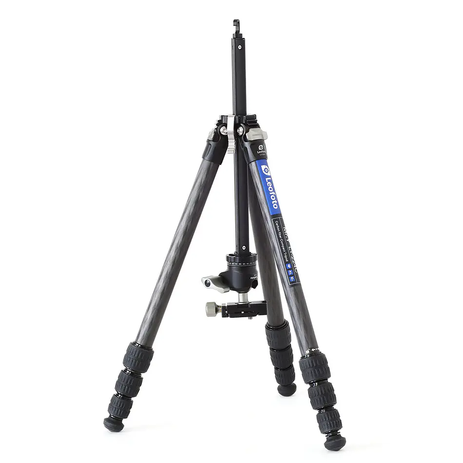 LEOFOTO LY-224C+LH25 Kit Trípode Carbono Ranger de 4 Secciones con Cabezal de Rotula (Sop. Hasta 6kg) - Imagen 3