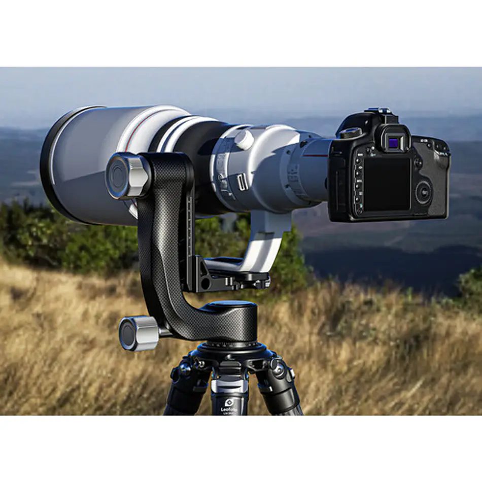 Leofoto PG-3 Cabezal Gimbal de Fibra de Carbono con Capacidad hasta 25Kg - Imagen 7