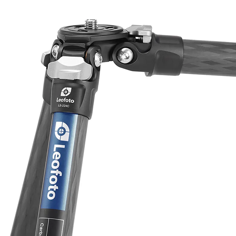 LEOFOTO LS-224C+LH25 Kit Trípode Carbono Ranger de 4 Secciones con Cabezal de Rotula (Sop. Hasta 6kg) - Imagen 7