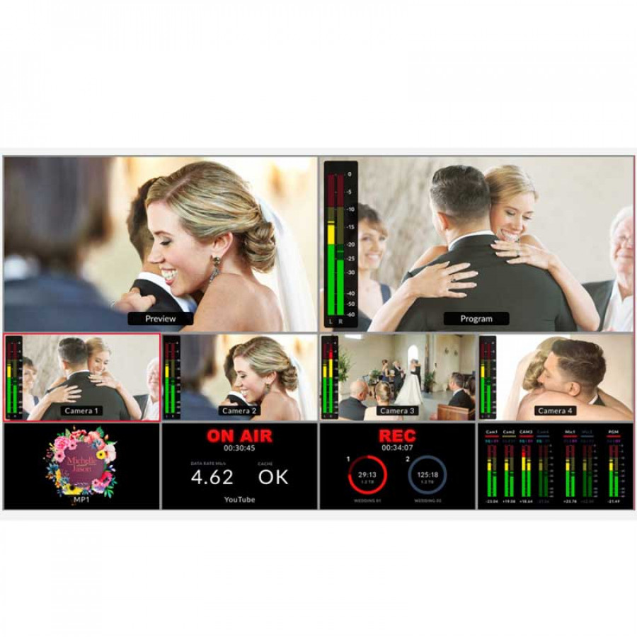 Blackmagic Design ATEM Mini Pro HDMI Live Stream Switcher / SWATEMMINIBPR - Imagen 6