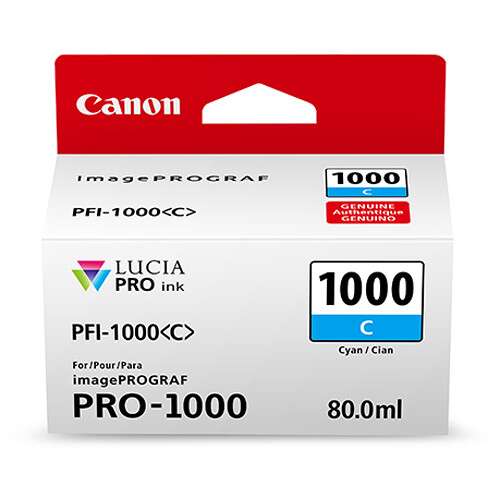 Canon PFI-1000 C Tinta CYAN LUCIA PRO (imagePROGRAF PRO-1000) / 0547C003 - Imagen 3