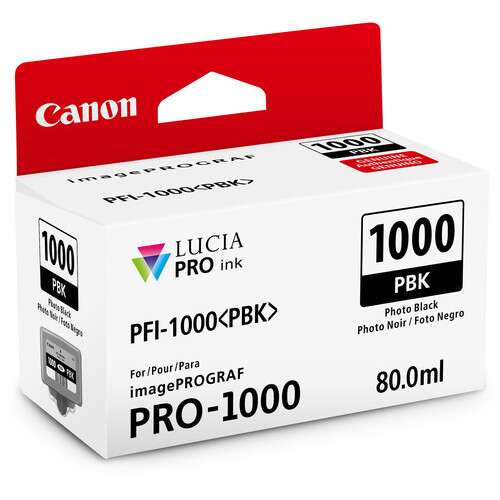 Canon PFI-1000 PBK Tinta PHOTO BLACK LUCIA PRO (imagePROGRAF PRO-1000) / 0546C003