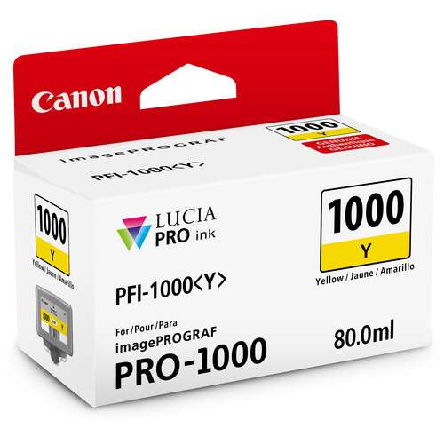 Canon PFI-1000 Y Tinta YELLOW LUCIA PRO (imagePROGRAF PRO-1000) / 0549C003