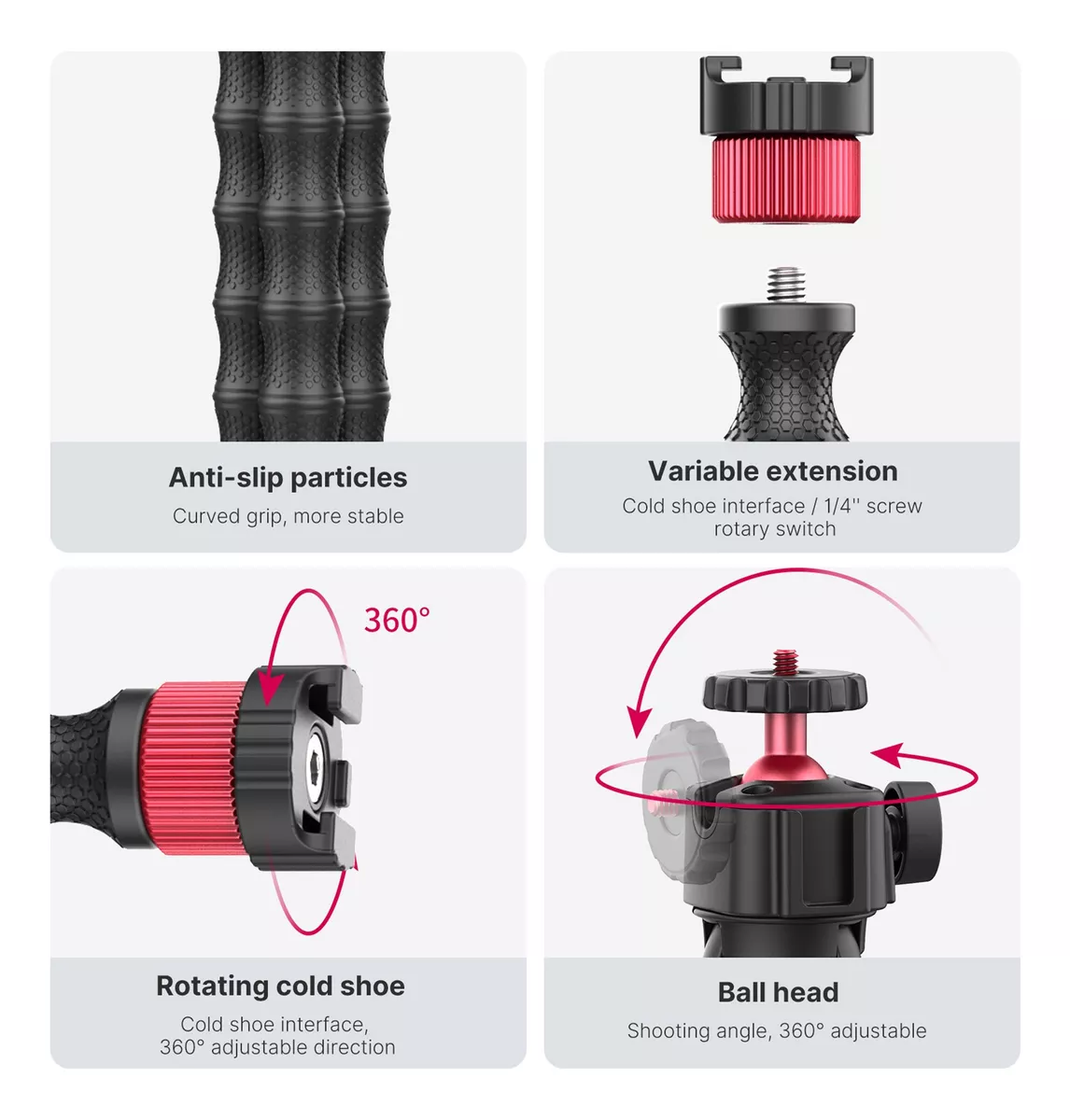 Ulanzi MT-52 Trípode Articulado con Brazos para Accesorios / UL-2915 - Imagen 3