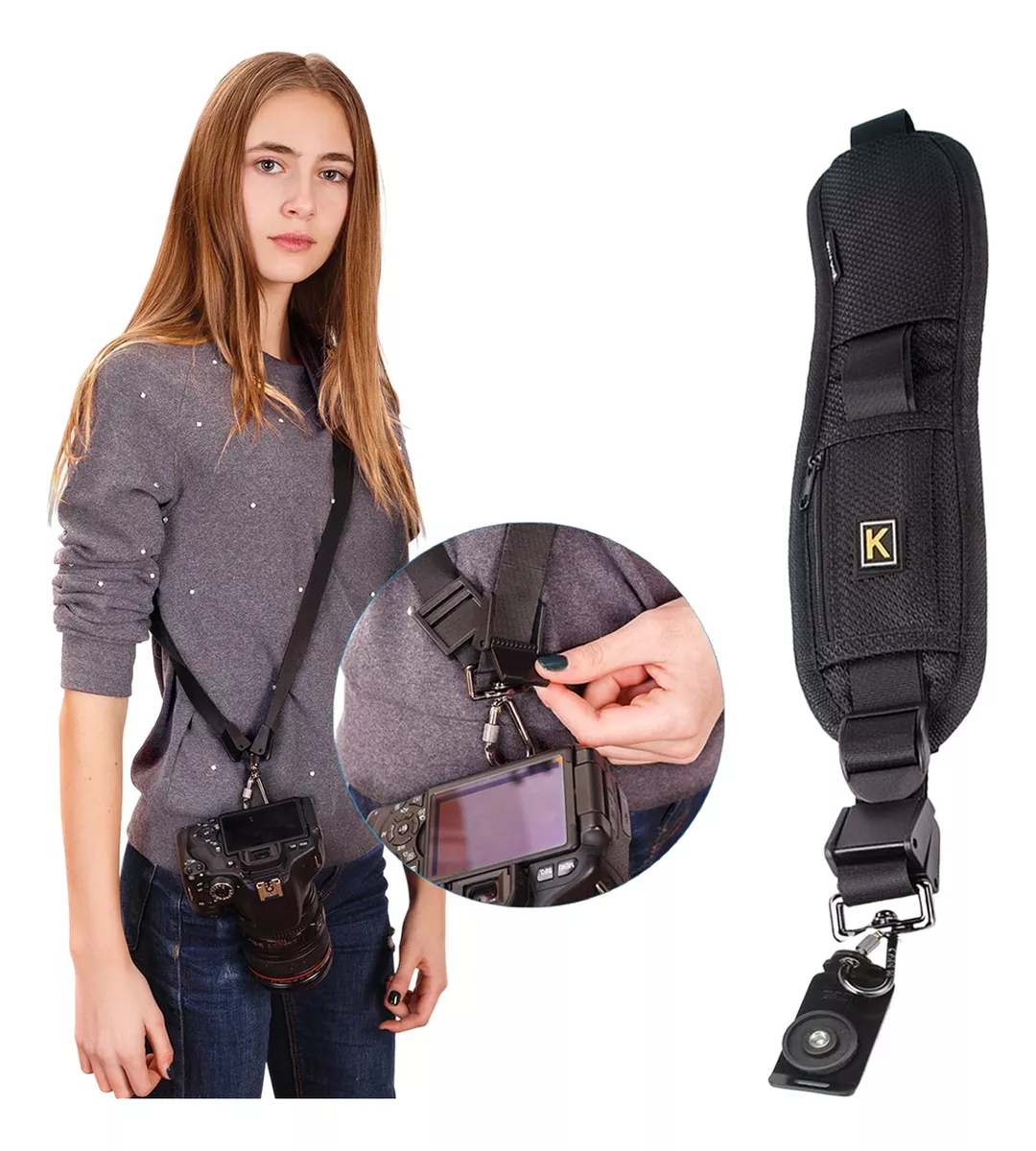 Correa Quick Strap para Camara Fotográfica Dslr / Reflex / Mirrorless - Imagen 7