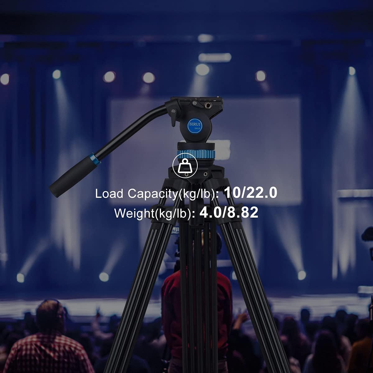 Sirui SH15 Trípode de Vídeo de Aluminio con Cabezal Fluido - Imagen 10