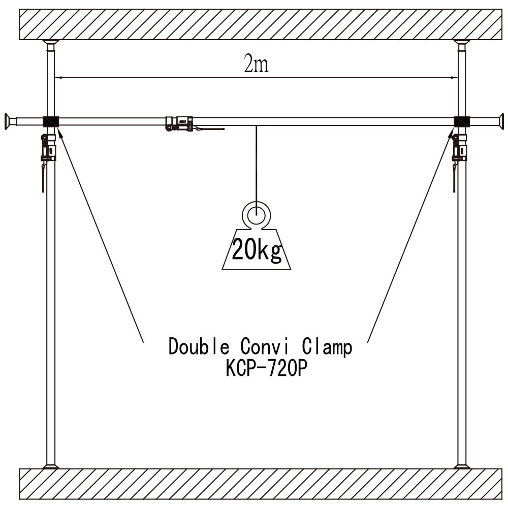 Kupo KP-L2137BD Kupole Autopole de 210 a 370cm - Imagen 4