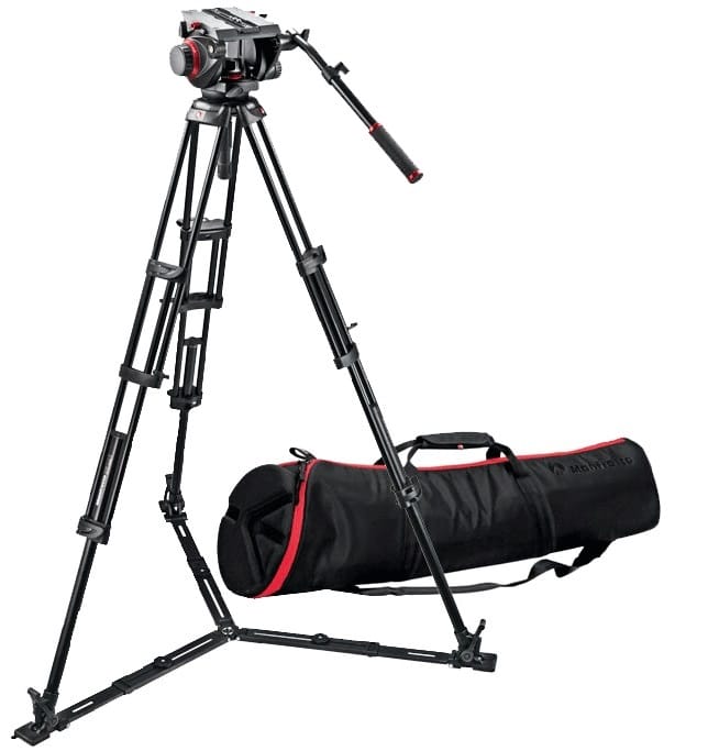 Kit de Vídeo Profesional Manfrotto 545GB + Cabezal MVH509HD + Bolso de Transporte