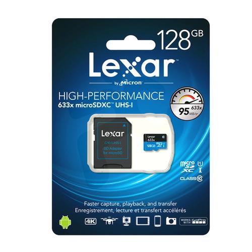 LEXAR MEMORIA 128GB PROFESSIONAL MICRO SDXC V-30 633X C-10 95MB/S - Imagen 3