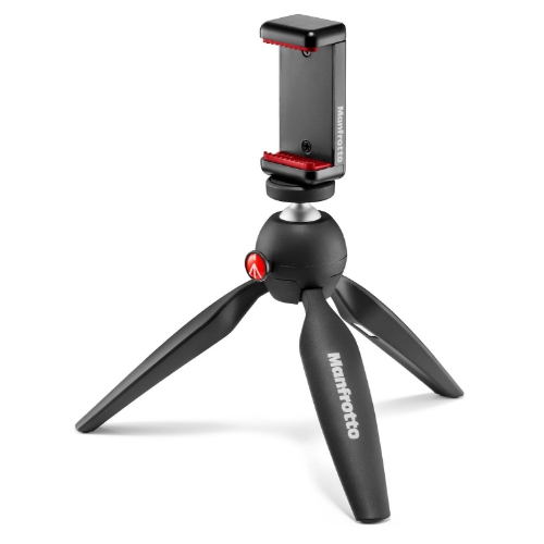 Manfrotto MKPIXICLMII-BK Mini Trípode Pixi Black + Soporte Smartphone