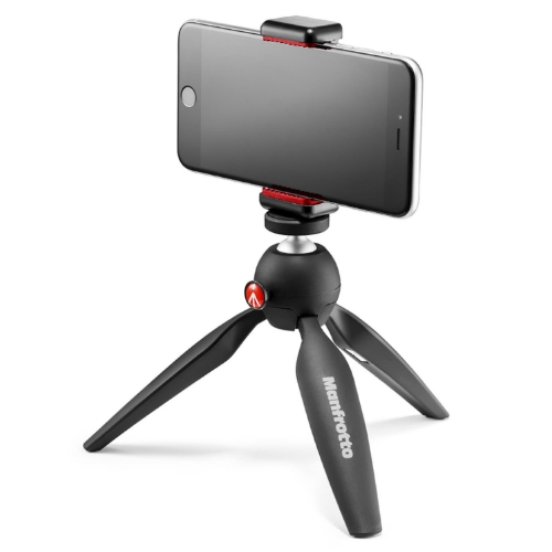Manfrotto MKPIXICLMII-BK Mini Trípode Pixi Black + Soporte Smartphone - Imagen 2