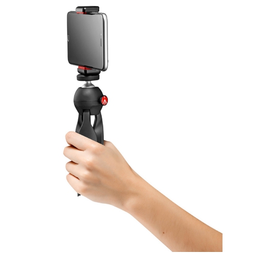 Manfrotto MKPIXICLMII-BK Mini Trípode Pixi Black + Soporte Smartphone - Imagen 3