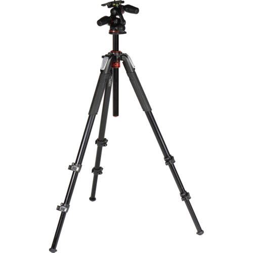 Manfrotto MK055XPRO3-3W trípode de aluminio con 3-vías Cenital - Imagen 3