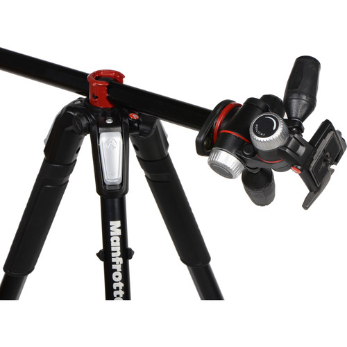 Manfrotto MK055XPRO3-3W trípode de aluminio con 3-vías Cenital - Imagen 7