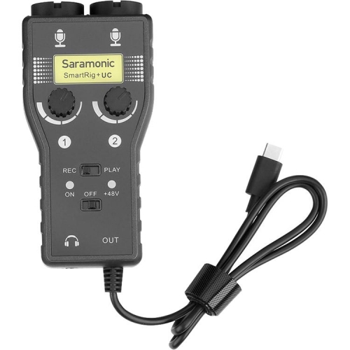 Saramonic SmartRig+ UC Interfaz de Audio de 2 canales USB tipo C