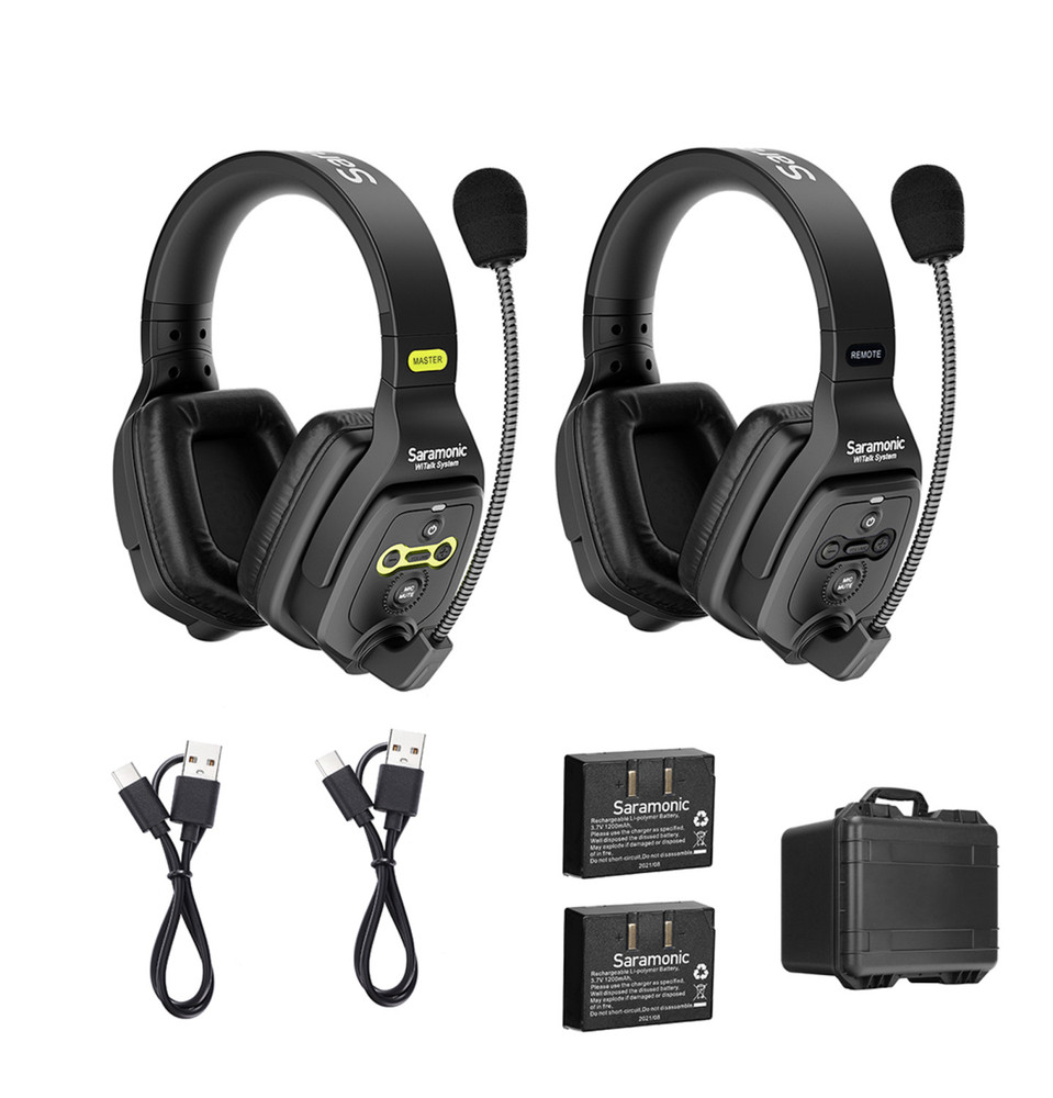 Saramonic WiTalk WT2D Sistema de Intercomunicadores Dual para 2 Usuarios