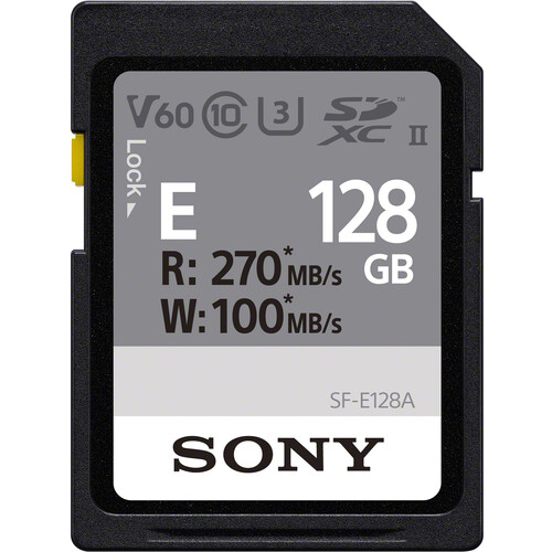 Sony 128GB SF-E Series UHS-II SDXC Tarjeta de Memoria SD / SF-E128A