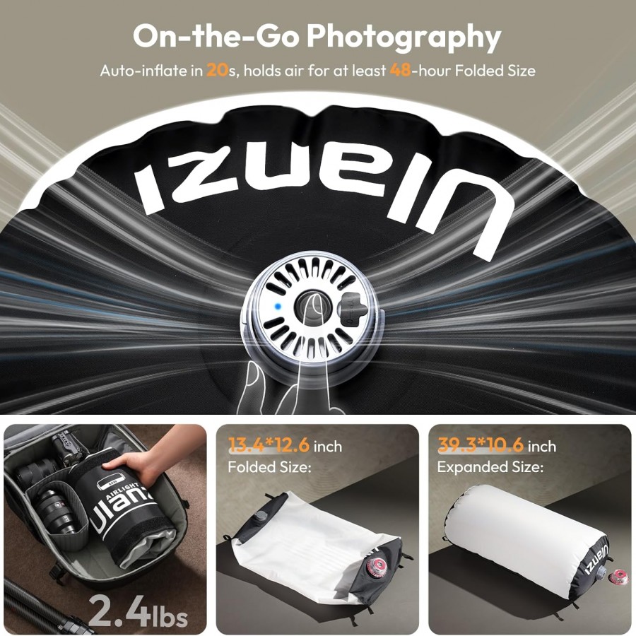 Ulanzi AL120 Luz Led Inflable 120W, Soft, Armado Ultra Rápido / UL-L097 - Imagen 6