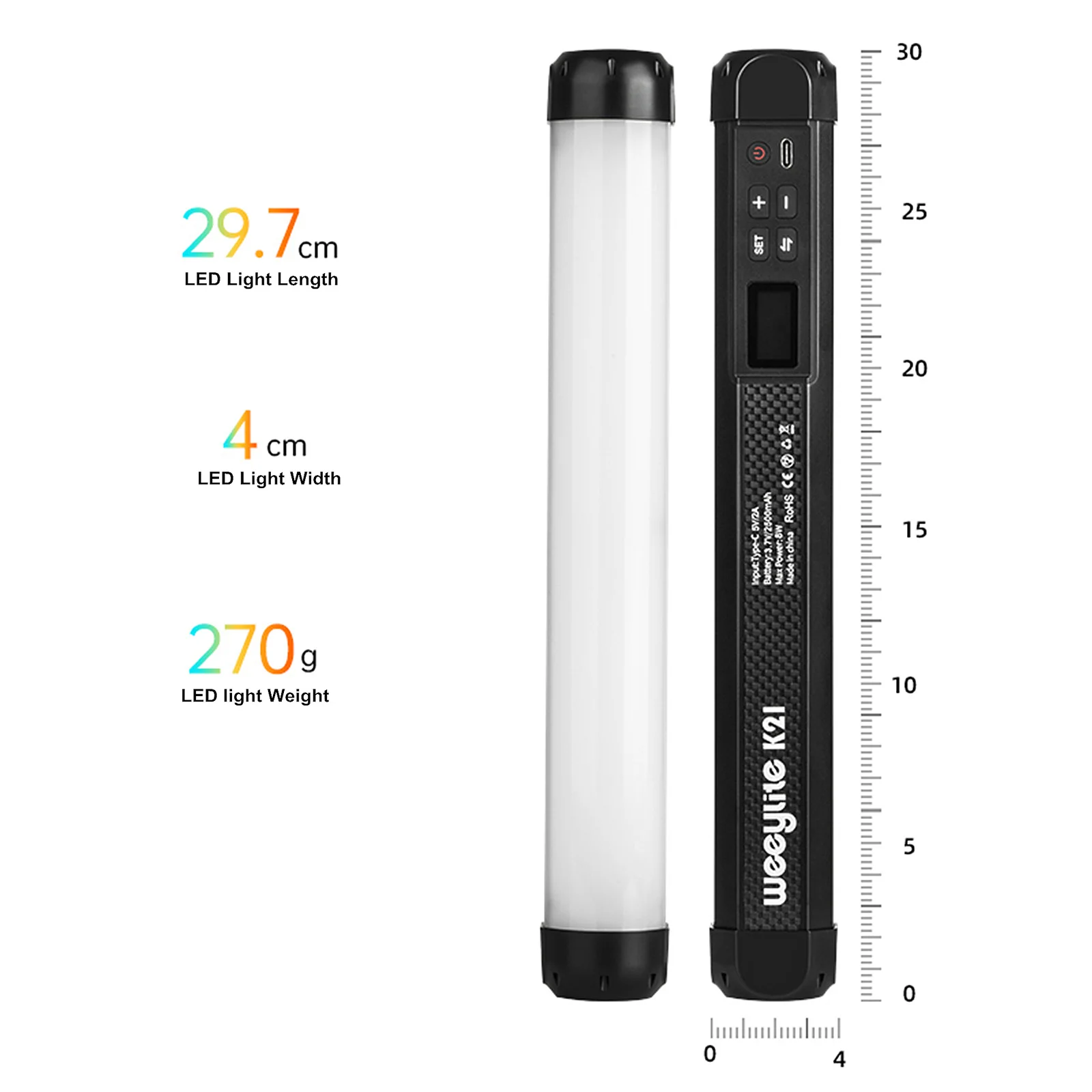 Viltrox Weeylite K21 Barra de Luz LED RGB Portátil a Todo Color - Imagen 8
