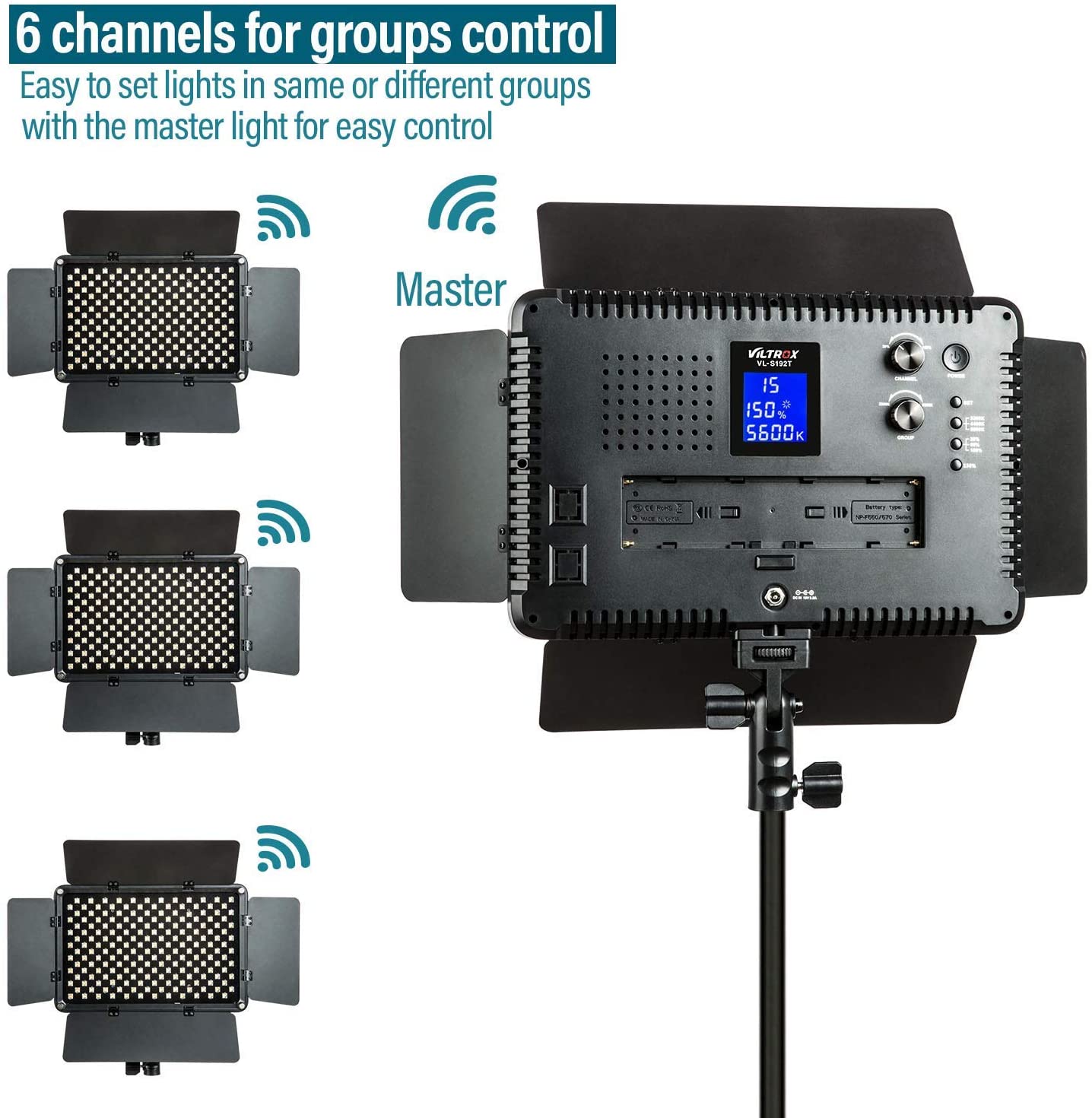 Viltrox VL-192 Bi-3 Kit de 3 Panel Led 45W/4700 lm Regulable 3300K-5600K LED CRI 95+ - Imagen 2