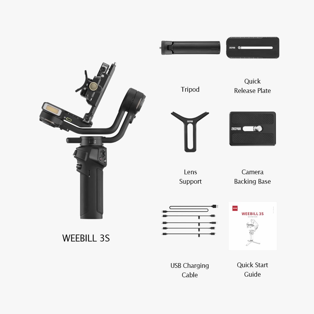 Zhiyun WEEBILL-3 S (Standard Versión) Estabilizador de Mano con Luz de Relleno Incorporada / ZY10027 - Imagen 9