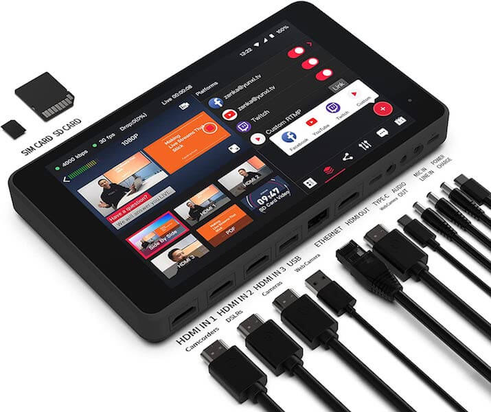 YOLOLIV YOLOBOX PRO Monitor táctil 8" para streaming. - Imagen 2