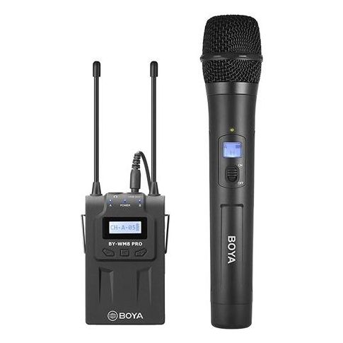 BOYA BY-WM8Pro-K3 Sistema de Micrófono Inalámbrico de Mano para Cámaras (568 a 599MHz)
