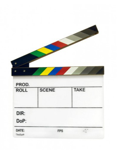 Powerwin CLAPPERBOARD-AC Claqueta Acrílica de Cine Profesional 30x25cm - Imagen 2