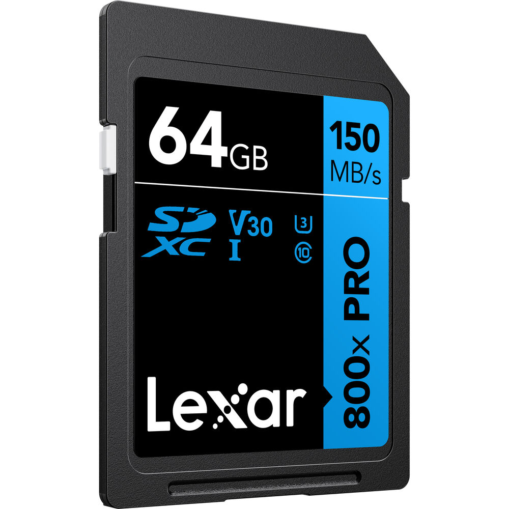 Lexar 64GB de Alto Rendimiento 800xPro SDXC-UHS-I V30 150 MB/s. (Serie BLUE) - Imagen 3