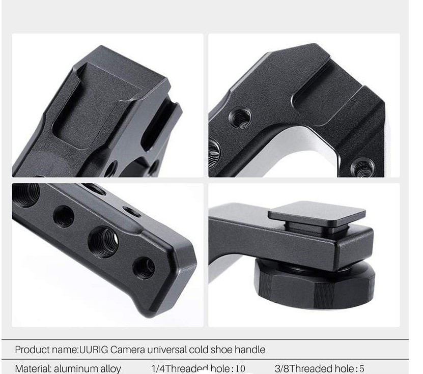UURIG R005 Empuñadura Metálica para Cámaras - Imagen 4