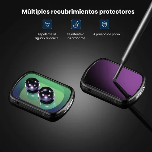 Neewer FL-42 Kit de Filtros Magnéticos ND para DJI Osmo Pocket 3 - Imagen 3