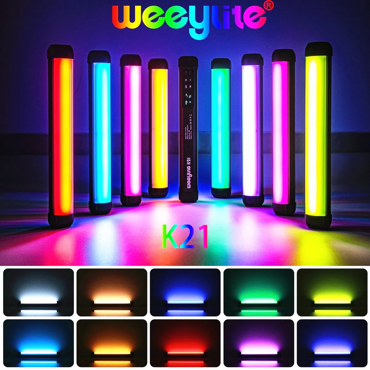 Viltrox Weeylite K21 Barra de Luz LED RGB Portátil a Todo Color - Imagen 6