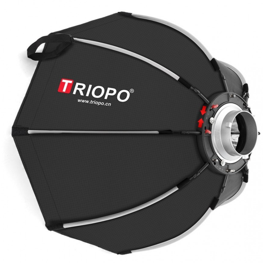 Triopo K2-120 Softbox Octagonal de Armado Fácil 120cm Montura Bowens
