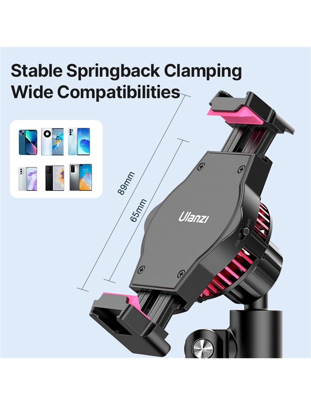 Ulanzi SK-06 Soporte Ventilador Para Smartphone Sobre Escritorio - Imagen 4