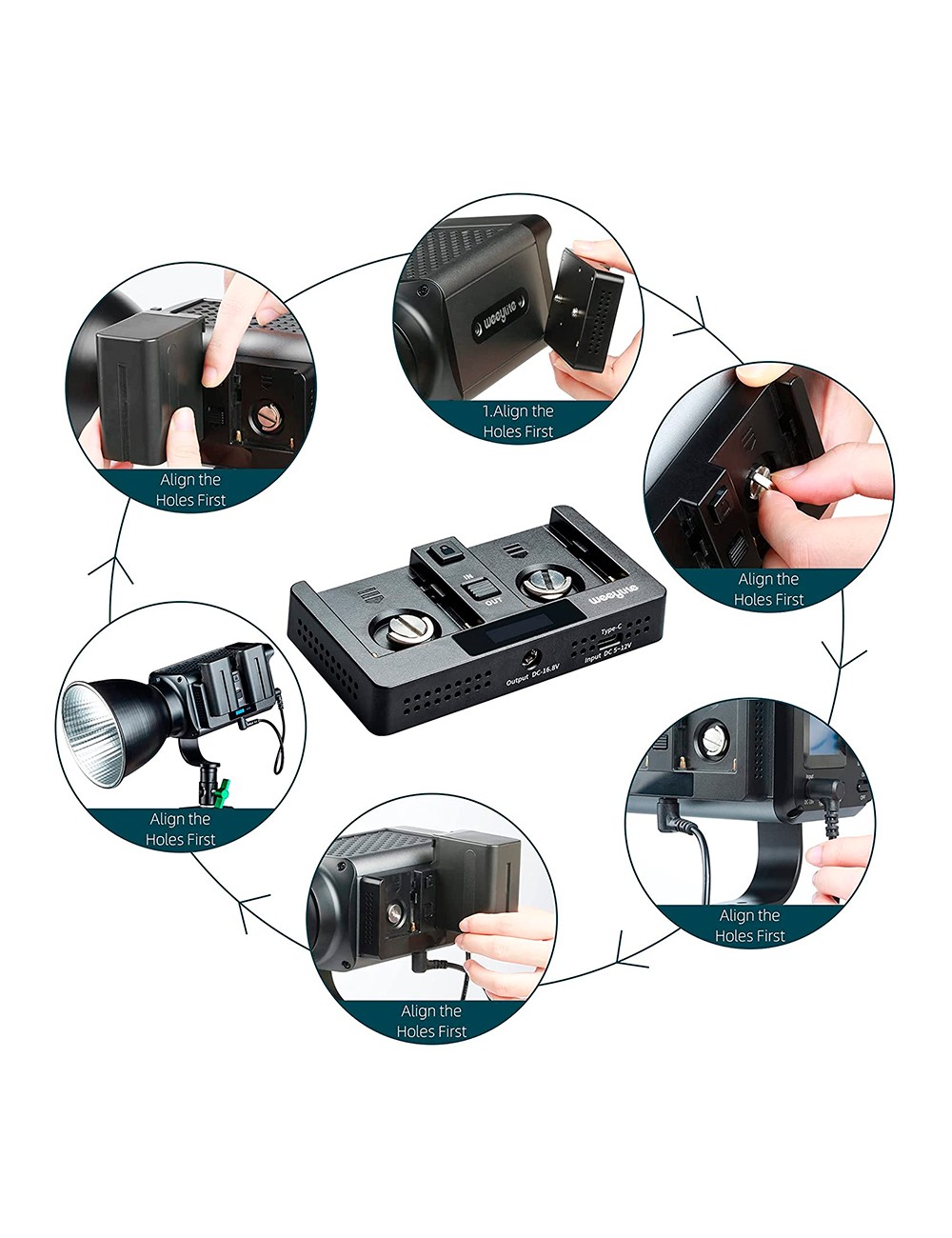 Weeylite WB2 Adaptador de Baterías para Ninja 200/300 con USB-C - Imagen 6